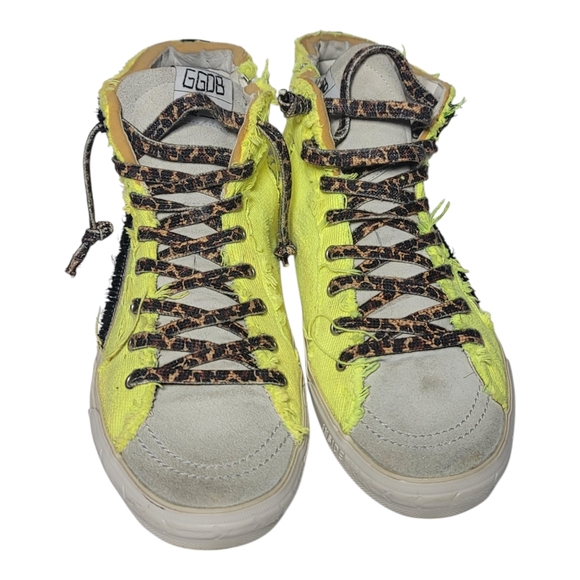 Golden Goose Slide High Top Sneaker Size US 12 / Eur 45 SB11 - Picture 4 of 8